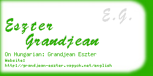 eszter grandjean business card